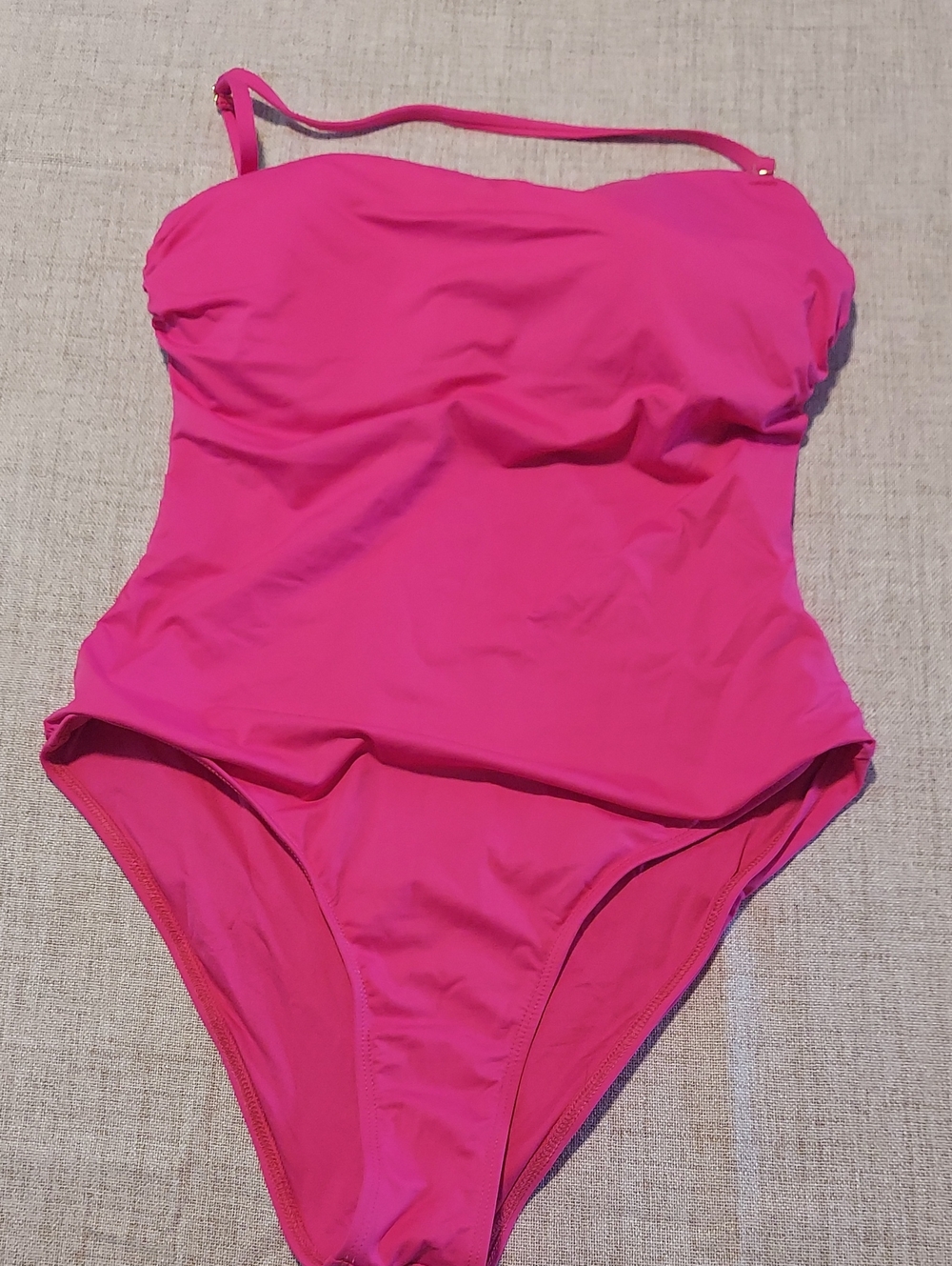 Cosabella Hot Pink One-Piece Strapless Swimsuit Sz. M